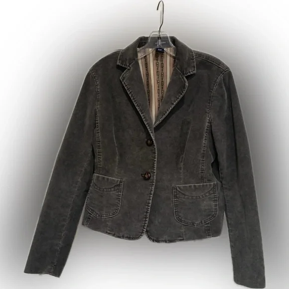 GAP Jackets Coats Gap Grey Corduroy Jacket Poshmark